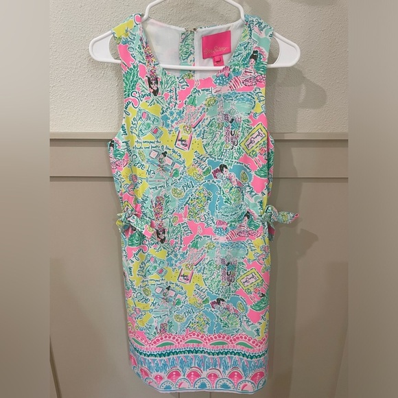 Lilly Pulitzer Marli Stretch Shift Dress Size 2 Pop Up in the Beginning Print - Picture 3 of 14